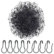 500Pcs Black Bulb Pins 0.8" Gourd Safety Pin Metal Calabash Pins Clothing Tag...