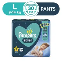 在飛比找松果購物優惠-日本Pampers安睡褲(L9~14公斤以下)30片/包*1