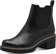 [Marco Tozzi] Women's Chelsea Boots Vegan with Block Heel