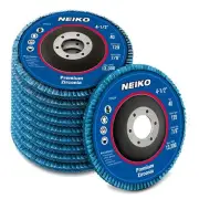 Zirconia Flap Discs 4-1/2 for Angle Grinder 40 Grit Flapper Wheel 10 Pack