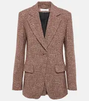 [Chloe] Chloé Wool-blend blazer AU 14 multicoloured