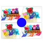Colorful DIY Paper Crafts 50pcs Square Origami Papers for Handmade Projects
