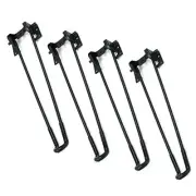 Furniture Legs Accessories 4 PCS Foldable Hairpin Table Legs 12 inch Black