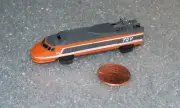 TGV Train Engine Micro Machines Miniature Vehicle ( white lines )