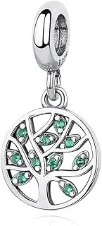 [sam panda] 925 Sterling Silver Charms Compatible for Pandora Bracelets and Necklaces, DIY Holiday Gifts for Women Girls