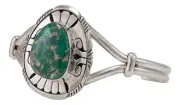 Navajo Native American Broken Arrow Turquoise Bracelet by Belone SKU227624