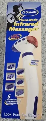 Dr. Scholl’s Thera-Node Infrared Massager 6 Attachments DR7532 New In Box