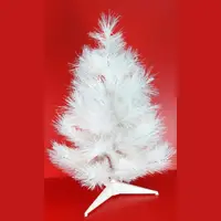 在飛比找momo購物網優惠-【摩達客】耶誕-2尺/2呎-60cm台灣製特級白色松針葉聖誕