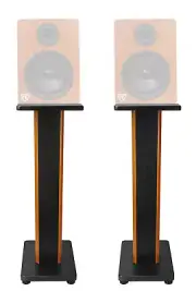(2) Rockville 28" 2-Tone Studio Monitor Speaker Stands For Rockville APM5C