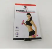 New 4 Lb Pair Hand Weights Pink Werk It Exercise Dumbbells