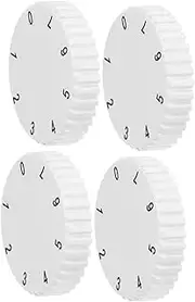 4pcs Freezer Knob Accessories Small Refrigerator for Room Switches Thermostat The Switch 7-Position Temp Control Refrigerator Temp Management 7-Position Knob Plastic White