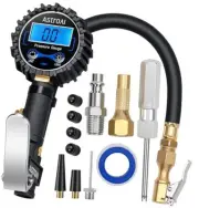Digital Tire Pressure Gauge with Inflator(3-250 PSI 0.1 for Display