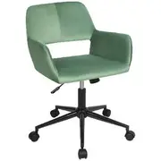 Otto Nordby Desk Chair Velvet Green