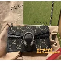 在飛比找蝦皮購物優惠-GUCCI古馳 新款 藍色牛仔 全黑 Dionysus GG