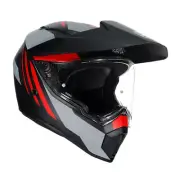 AGV AX-9 Full Face Motorcycle Helmet - Refractive - Carbon/Red