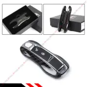 REAL CARBON FIBER REPLACEMENT KEY FOB REMOTE CASE COVER FOR 2017-22 PORSCHE 971 (for: Porsche)