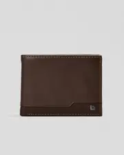 [Rip Curl] Rip Curl Men's Ridge Pu All Day Wallet in Brown/Tan One Size Brown/Tan
