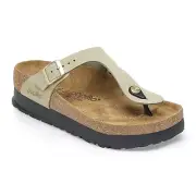 BIRKENSTOCK GIZEH PLATFORM Sandals Eucalyptus New