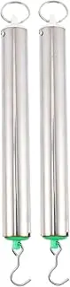 2pcs Spring Dynamometer Metal Cylindrical Force Gauge Portable Physics Lab Tool