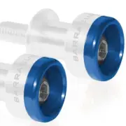 Barracuda Fork Style Motorcycle Paddock Stand Spool Inserts, Pair, Blue
