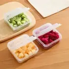 Transparent Sliced Cheese Container Garlic Storage Box For Fridge
