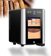 [WHIPIN] Cigar Humidor Cabinet, Electric Cigar Humidor with 8L Capacity, 360° Air Cooling Technology Cigar Fridge, Cedar Wood Shelves, Multi Layer Adjustable Space, for Friends, Husband