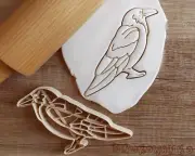 Raven Birb Bird Cookie Cutter Pastry Fondant Dough Biscuit