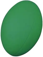Coated Foam Rugby Ball, Green