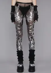 [Widow] Chrome Ill Fated Love Mesh Leggings