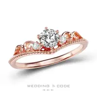 在飛比找momo購物網優惠-【WEDDING CODE】14K 15分鑽戒 3127-1