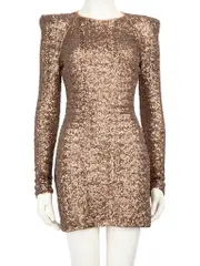 Metallic Brown Sequinned Dress