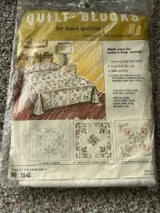 Kugel-Vogart Embroidered Quilt Blocks Kit Daisy Legend design printed squares