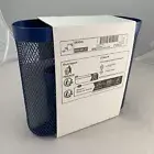IKEA SKADIS Storage Basket Set of 3 Mesh Blue Steel Pegboard Holder New