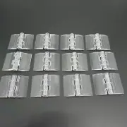 US Stock 12pcs Clear PMMA Acrylic Plastic Folding Plexiglass Hinge 25 x 33mm