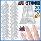 1-20 Pcs Nail Tips Clip Quick Building Poly UV Builder Gel Extension Clamp ASW