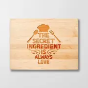 Personalized Cutting Board - Secret Ingredient - Maple, Cherry or Walnut