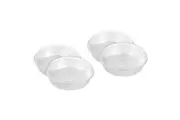 32pc Lemon & Lime 23x4.5cm Baking Foil Tray Round BBQ Container w Plastic Lid