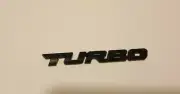 FORD Falcon TURBO EMBLEM Metal BADGE BLACK AU BA BF FG FGX FPV XR6 Sedan Ute