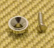 HS005-SS-N Nickel Round Vintage Style Tele String Guide w/ Slotted Screw
