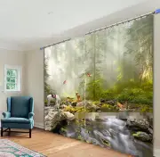 3D Animals Area 68 Blockout Photo Curtain Printing Curtains Drapes Fabric Window