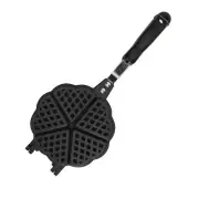 5.9in Waffle Maker Pan Aluminum Alloy Plastic Easy To Clean Mini Waffle Maker