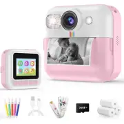 Children Digital Camera Toys Instant Print Photo 1080P Dual Lens Camera with 32G