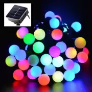 20ft 50 LED Bulbs Solar String Ball Lights Waterproof Holiday Christmas Colorful