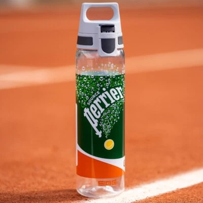 PERRIER X ROLAND GARROS 2025 PLAYERS WATER BOTTLE 750mL Cup NEW NO BOX French