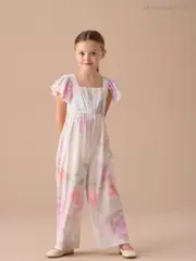 Angel & Rocket Green Gracie Multi Cape Collar Jumpsuit (AN7682) | $78 - $95