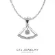【CTJ】30分 D-F color 18K金 裙襬鑽石項鍊