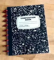Composition Book Front & Back Cover Set 4 use with Classic HAPPY Planner-