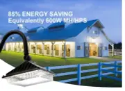 6New Pack Dusk to Dawn Gooseneck LED Barn Light Outdoor Lighting Fixtures Brown
