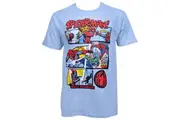 Spider-Man Comic Panels Blue T-Shirt