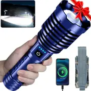 Super Bright Flashlight 1800000 High Lumens, Handheld Flashlight Rechargeable Po
